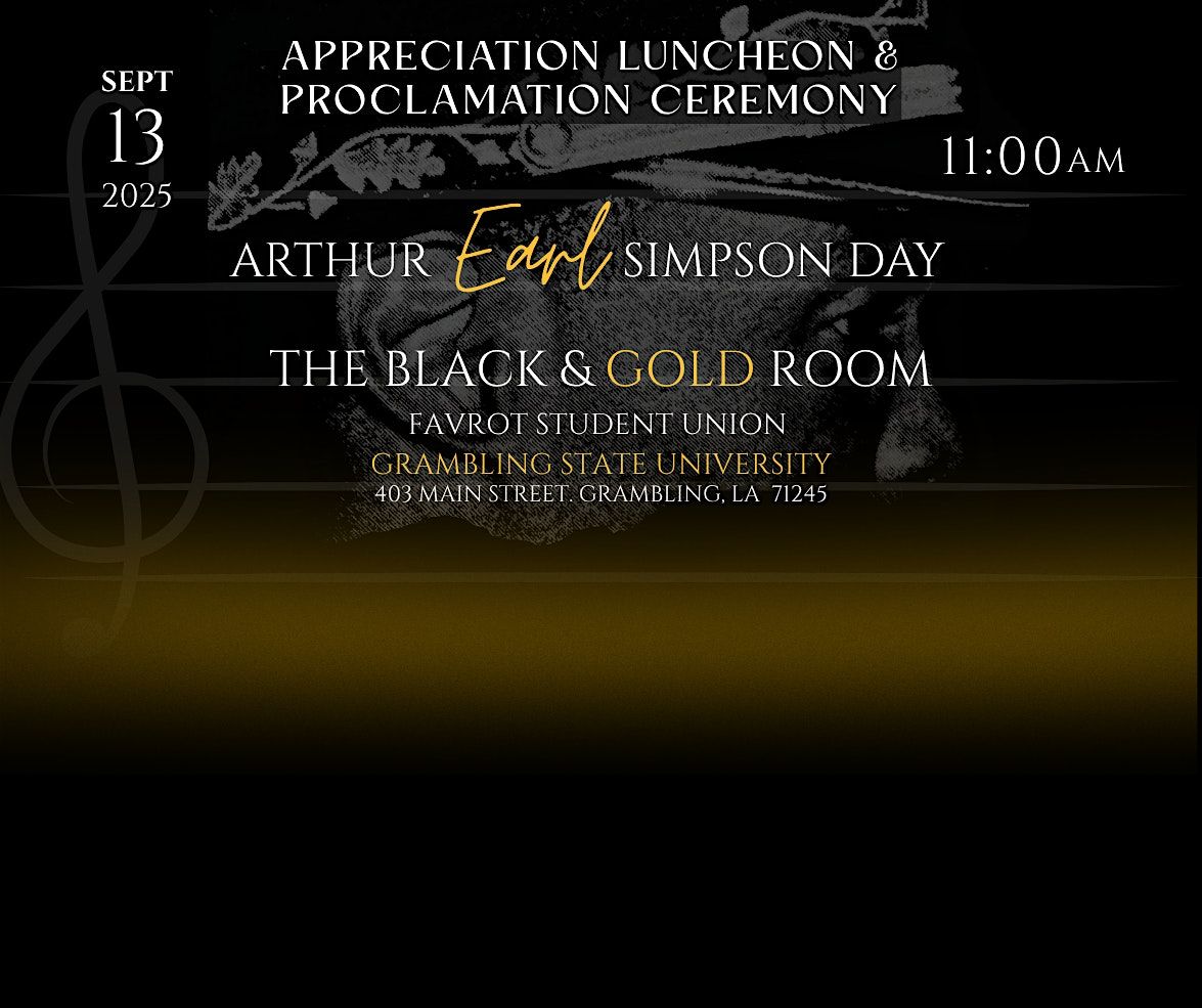 Arthur Earl Simpson Day, 13 September | Event in Grambling | AllEvents