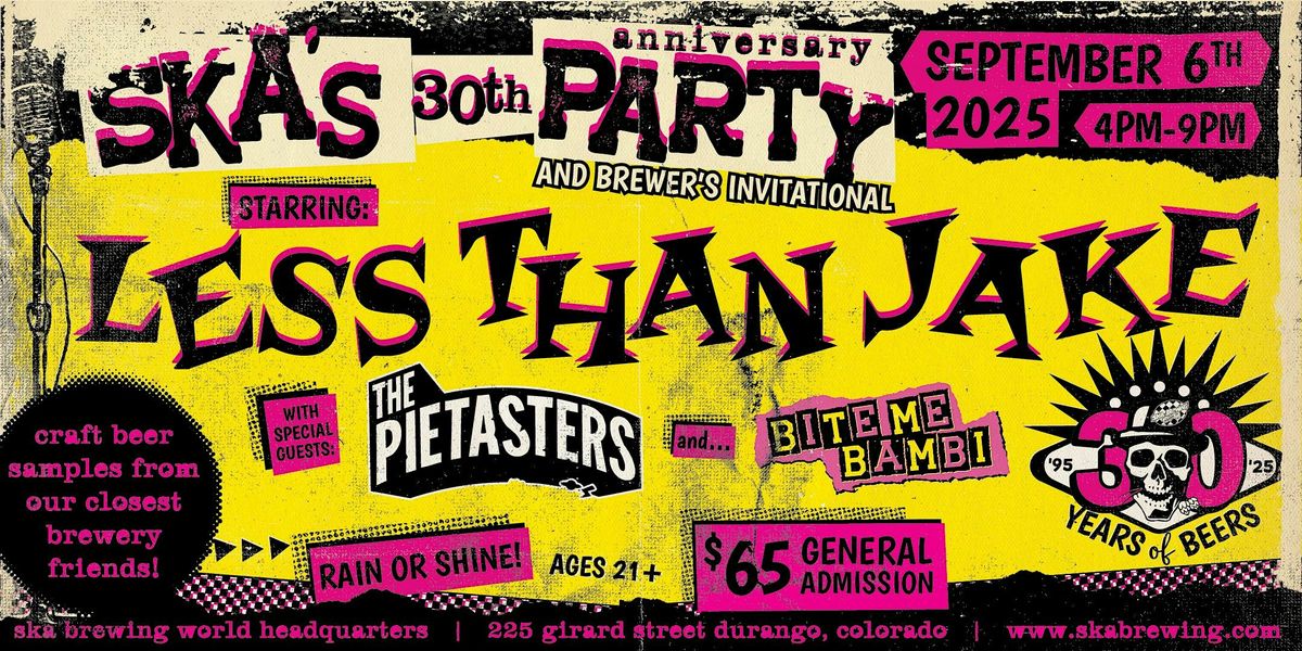 Ska Brewing's 30th Anniversary, 6 September | Event in Durango | AllEvents