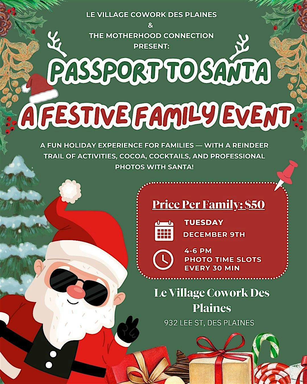 Passport to Santa, 9 December | Event in Des Plaines | AllEvents