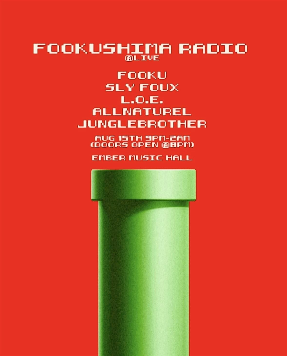 FOOKUSHIMA RADIO® LIVE, 15 August | Event in Richmond | AllEvents