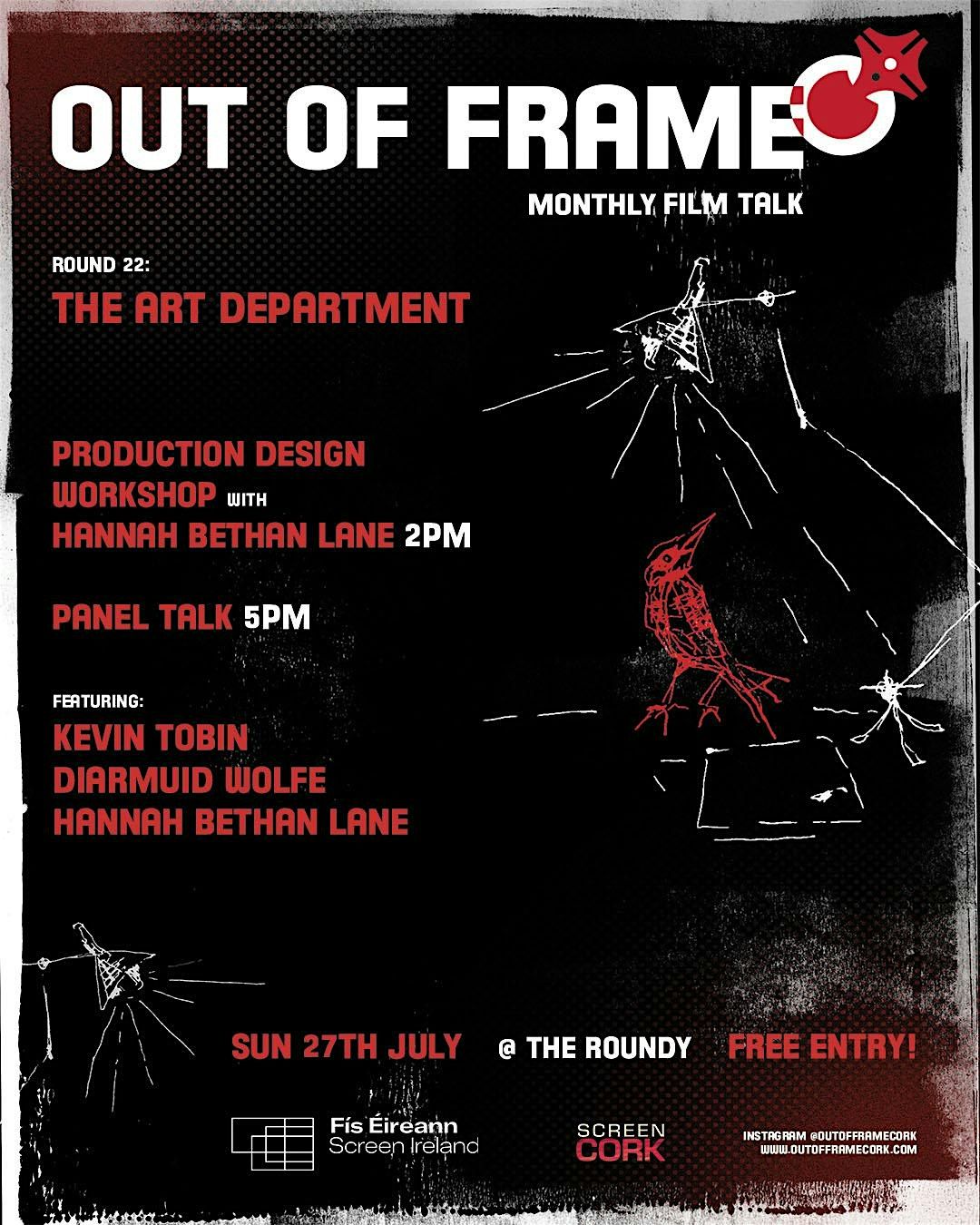 OUT OF FRAME - PRODUCTION DESIGN WORKSHOP with Hannah Bethan Lane, 27 July | Event in Cork | AllEvents