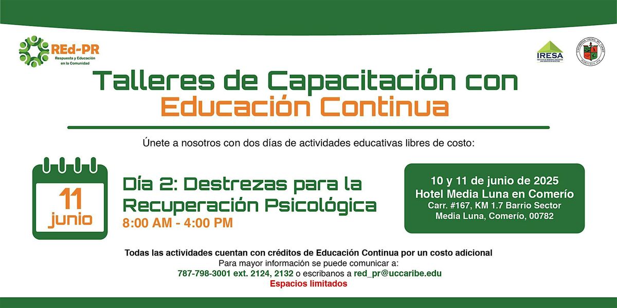 Destrezas para la Recuperación Psicológica, 11 June | Event in Comerío | AllEvents
