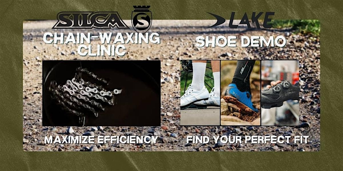 Advanced Bike Clinic: Chain Waxing & Drivetrains + Lake Cycling Shoe Demo, 12 November | Event in Lawrence