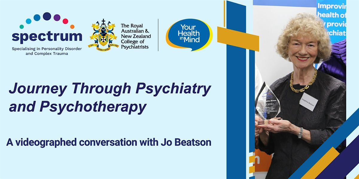 Webinar Link - Journey Through Psychiatry and Psychotherapy with Jo Beatson, 31 December | Event in Richmond