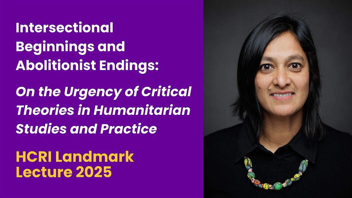 HCRI Landmark Lecture 2025, 19 November | Event in Manchester | AllEvents