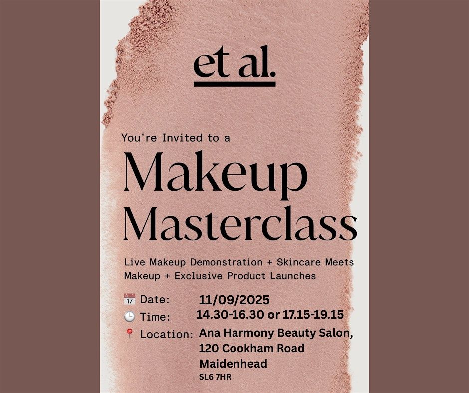Makeup Masterclass, 11 September | Event in Maidenhead | AllEvents