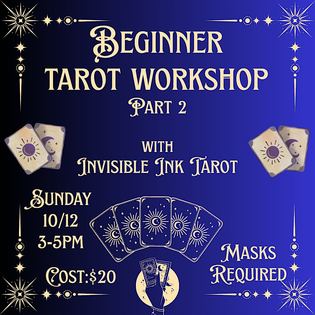 Beginner Tarot Workshop Part 2, 12 October | Event in Tallahassee | AllEvents