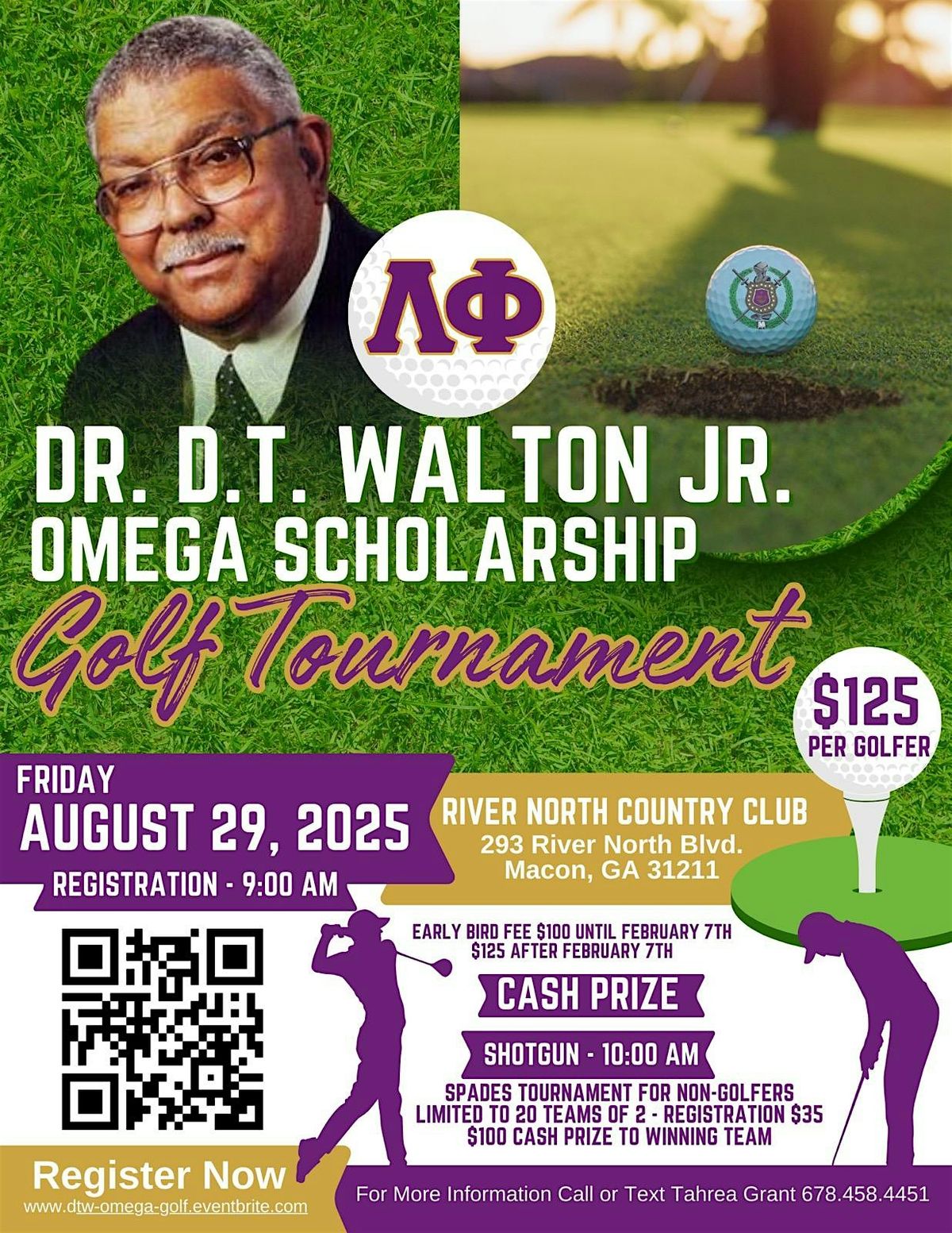 DR. D. T. WALTON, JR. OMEGA FOUNDATION Golf Tournament, 29 August | Event in Macon | AllEvents
