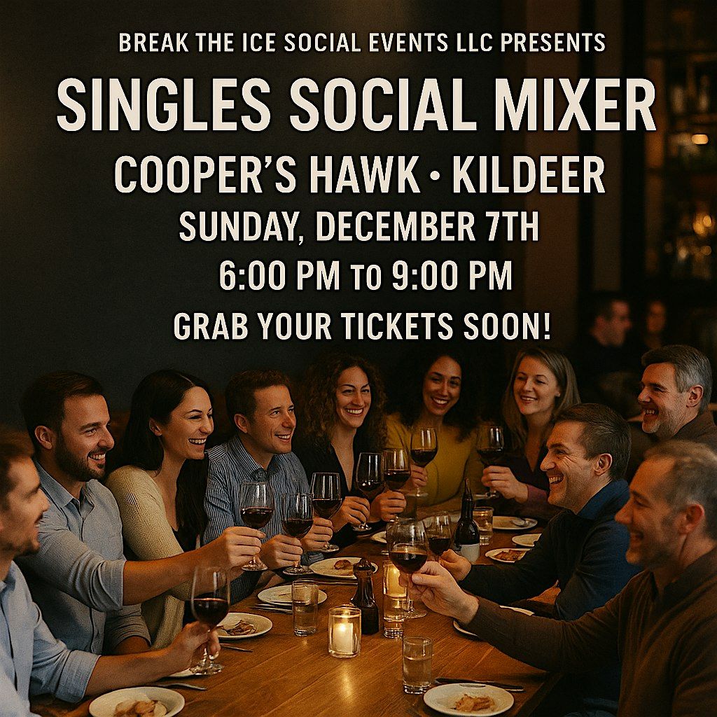 Singles Social Mixer Kildeer Cooper's Hawk, 7 December | Event in Kildeer | AllEvents