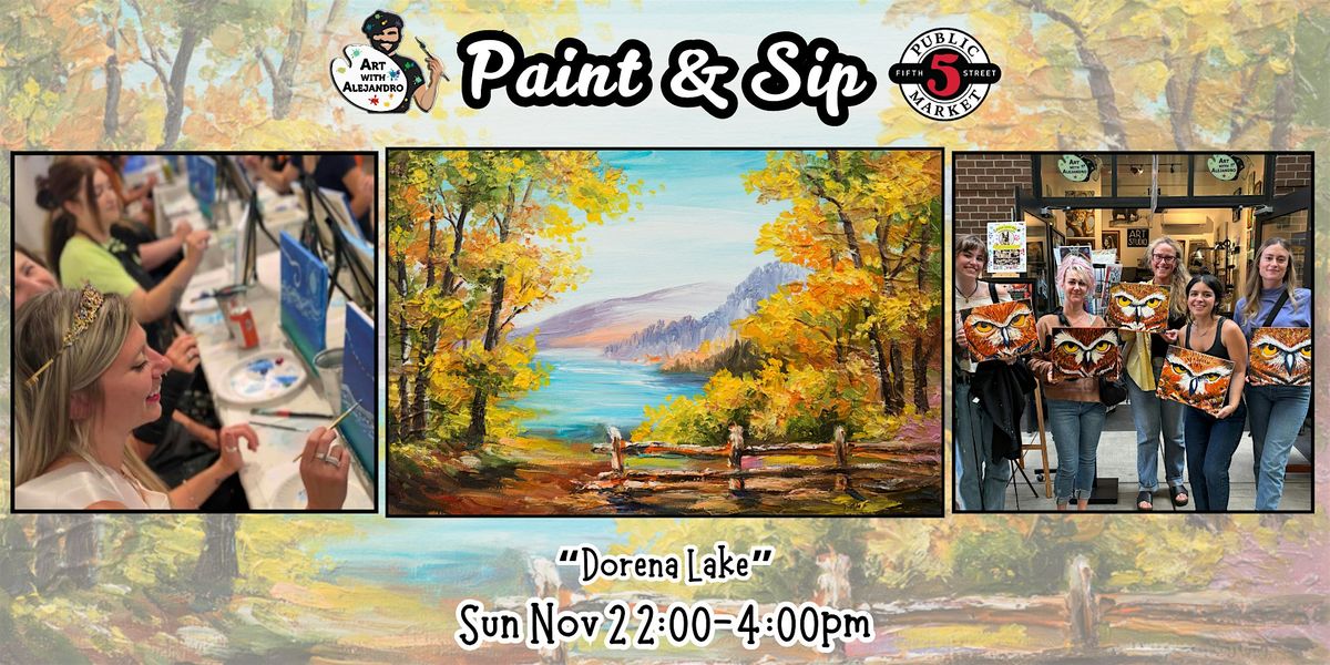 Paint & Sip at 5th St Alley “Dorena Lake”, 2 November | Event in Eugene | AllEvents