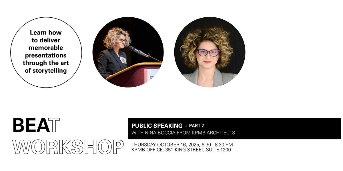 BEAT Workshop: Speak with Impact, 16 October | Event in Toronto | AllEvents