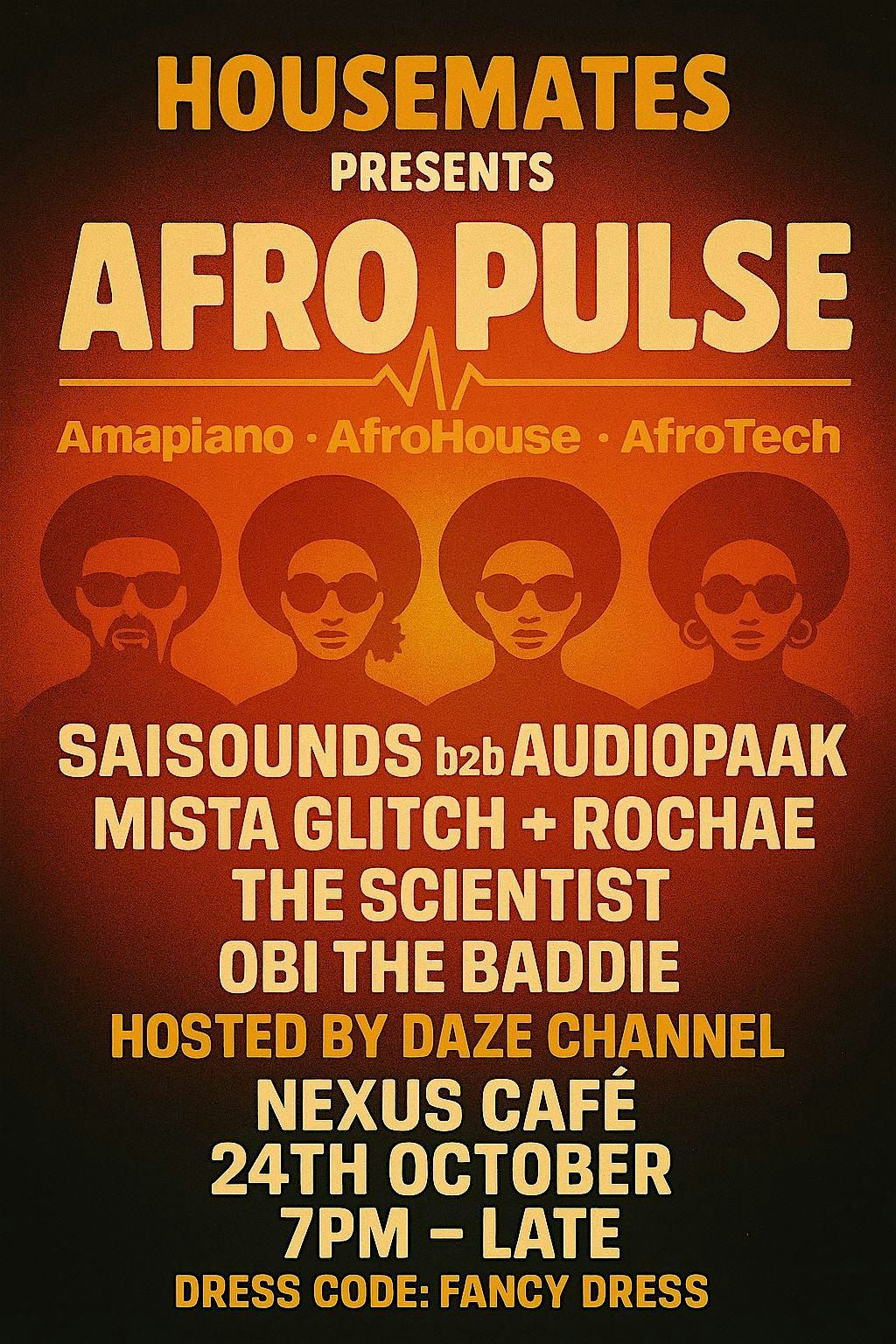 HOUSEMATES PRESENTS AFROPULSE, 24 October | Event in Birmingham | AllEvents