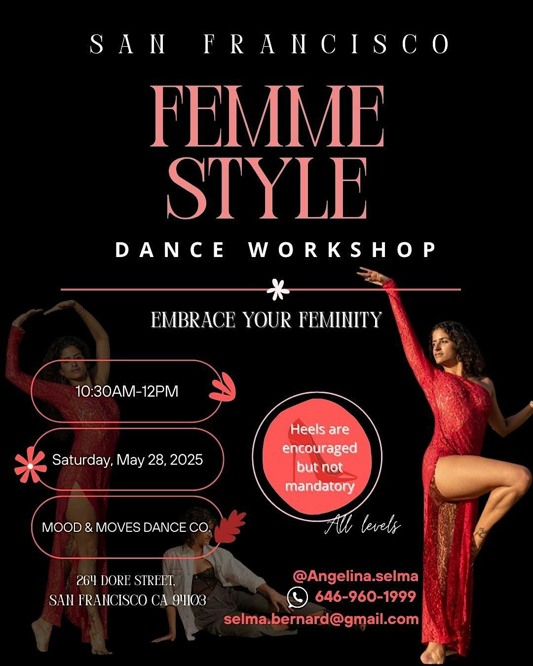 FEMME STYLE DANCE WORKSHOP, 28 June | Event in San Francisco | AllEvents