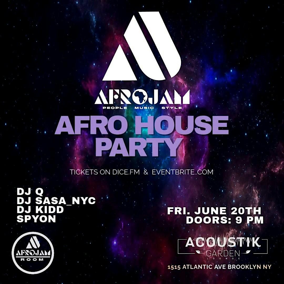 AFROHOUSE MUSIC PARTY, 20 June | Event in Brooklyn | AllEvents