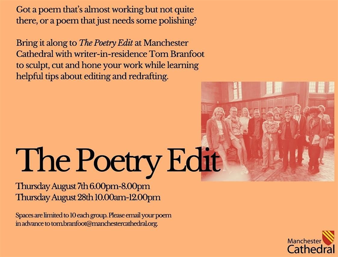 The Poetry Edit, 28 August | Event in Manchester | AllEvents
