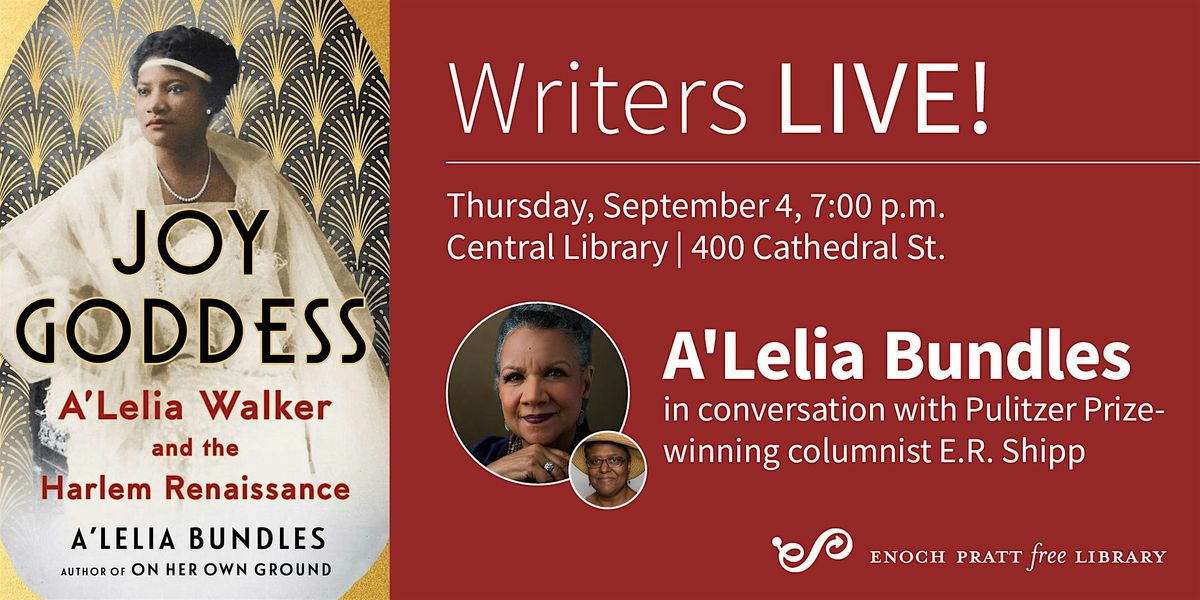A'Lelia Bundles: "Joy Goddess", 4 September | Event in Baltimore | AllEvents