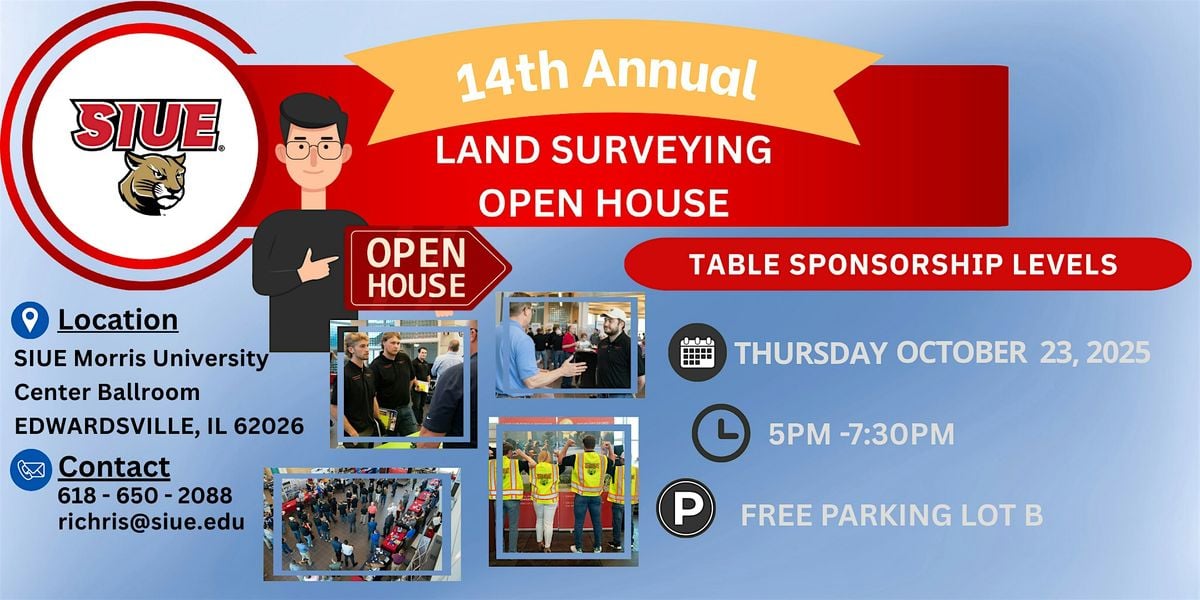 14th Annual Surveying & Geomatics Open House, 23 October | Event in Edwardsville | AllEvents