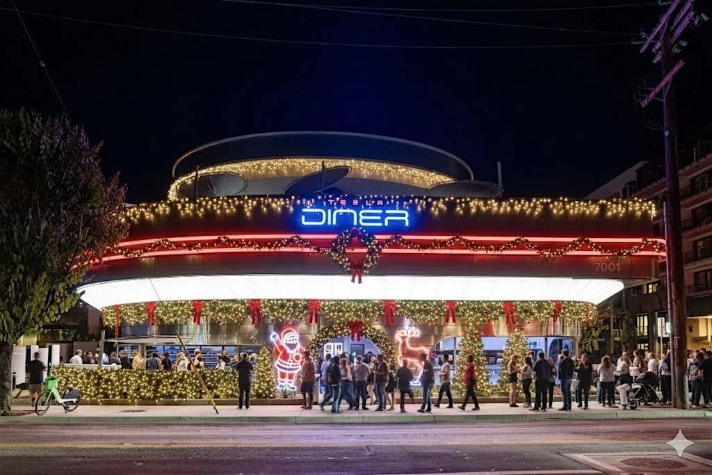 Tesla Diner Holiday Bash on the Skypad, 18 December | Event in Los Angeles | AllEvents