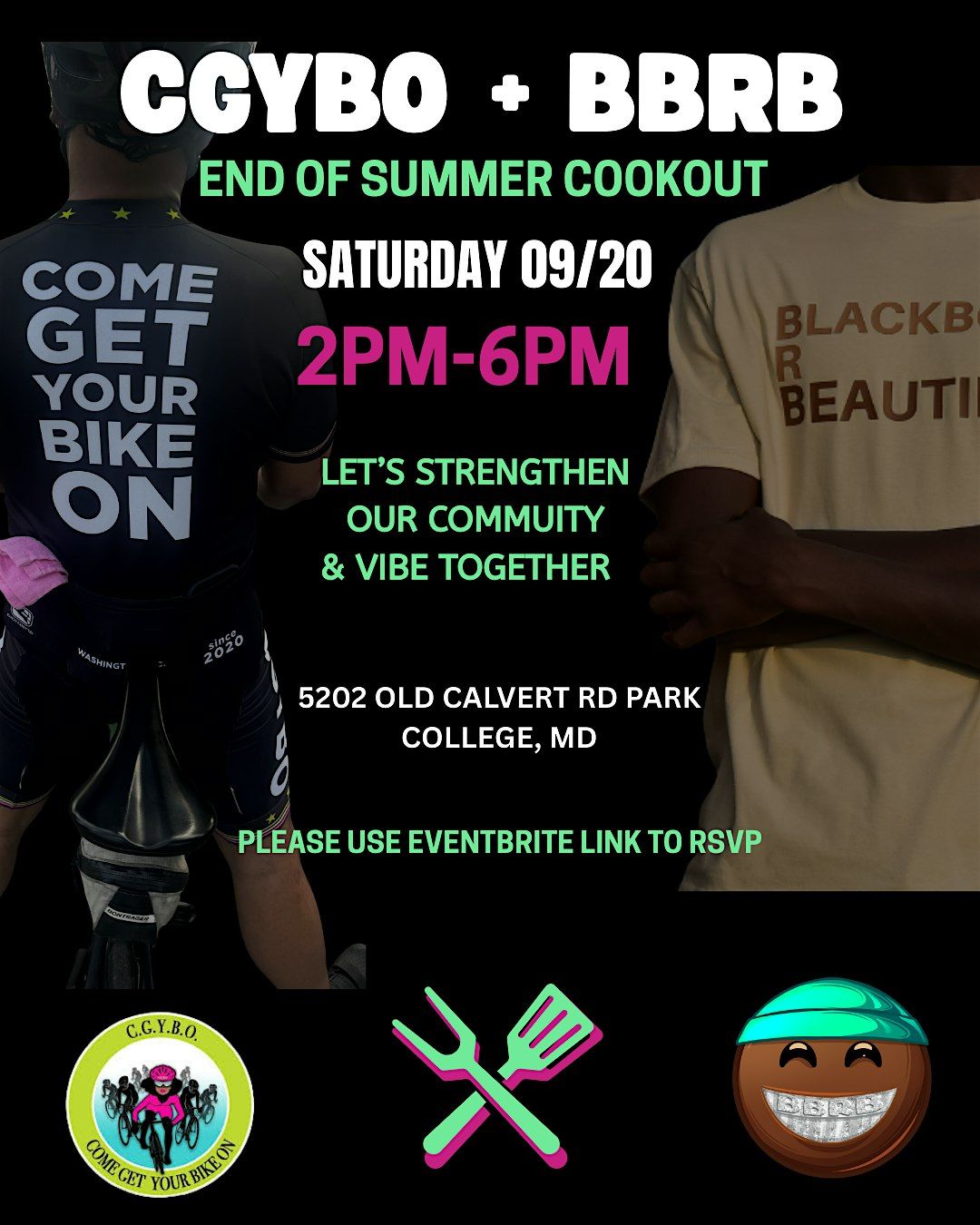 CGYBO + BBRB End of Summer Cookout, 20 September | Event in College Park | AllEvents