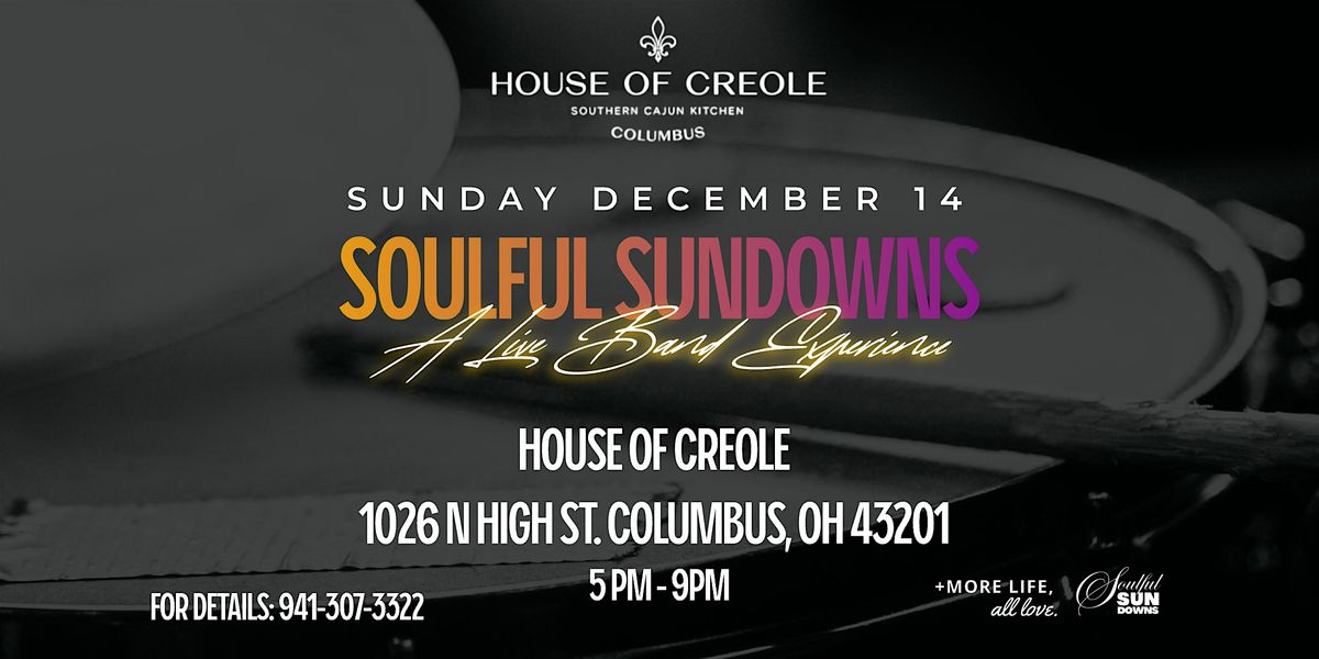 Soulful Sundowns - Live Band Experience, 14 December | Event in Columbus | AllEvents