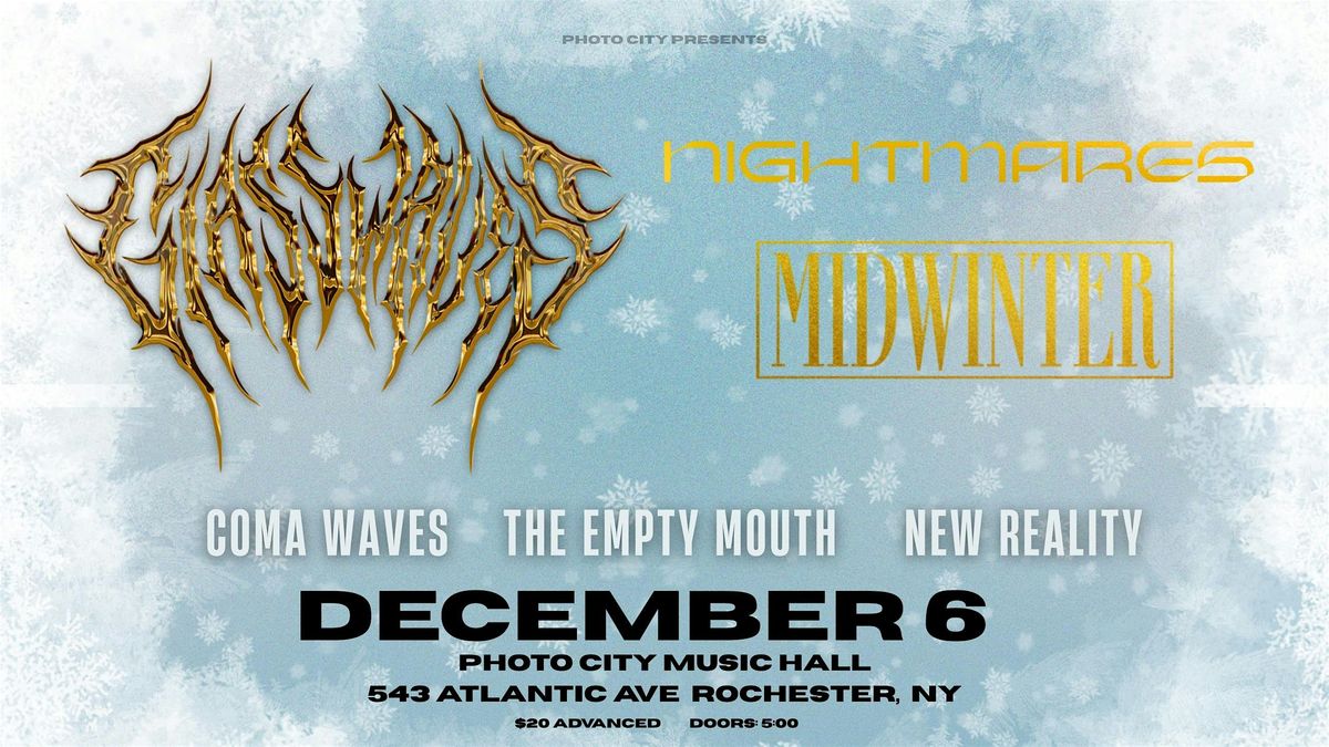 Glasswaves, Nightmares, Midwinter, Coma Waves, The Empty Mouth, & more, 6 December | Event in Rochester