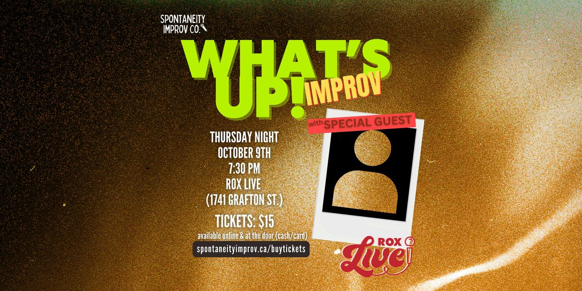 What's Up! Improv: Show, 9 October | Event in Halifax | AllEvents