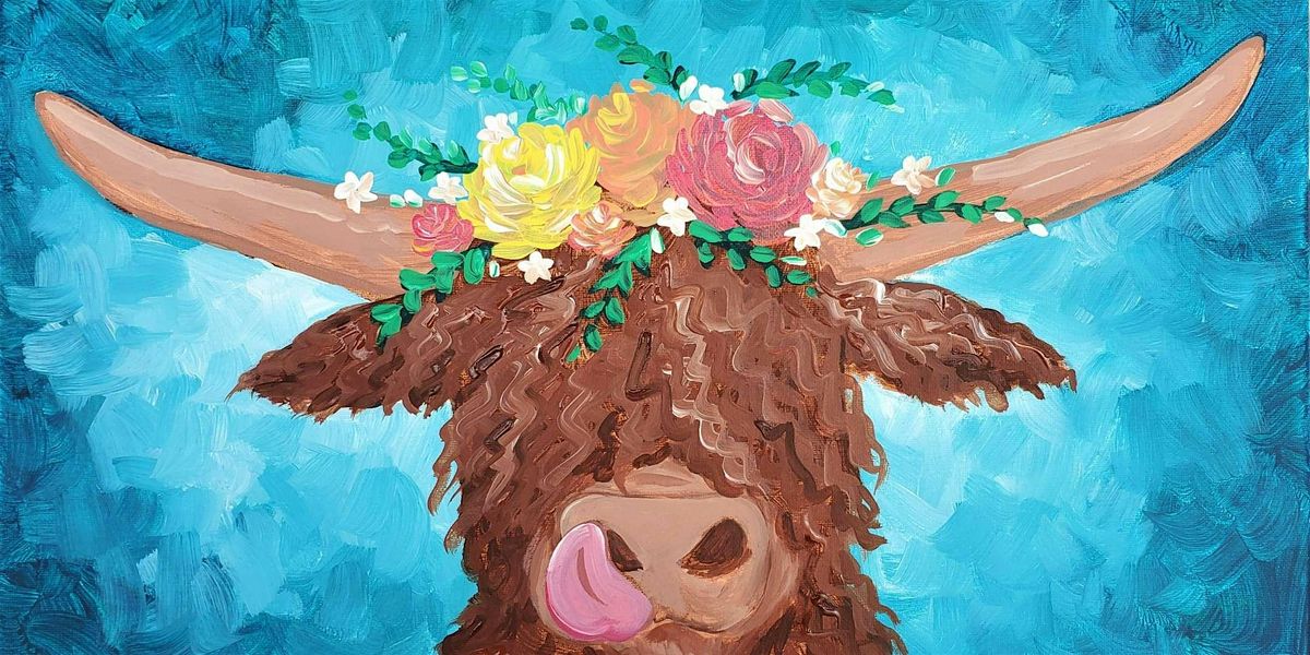 Cute Shaggy Cow - Paint and Sip by Classpop!™, 26 May | Event in Lexington | AllEvents