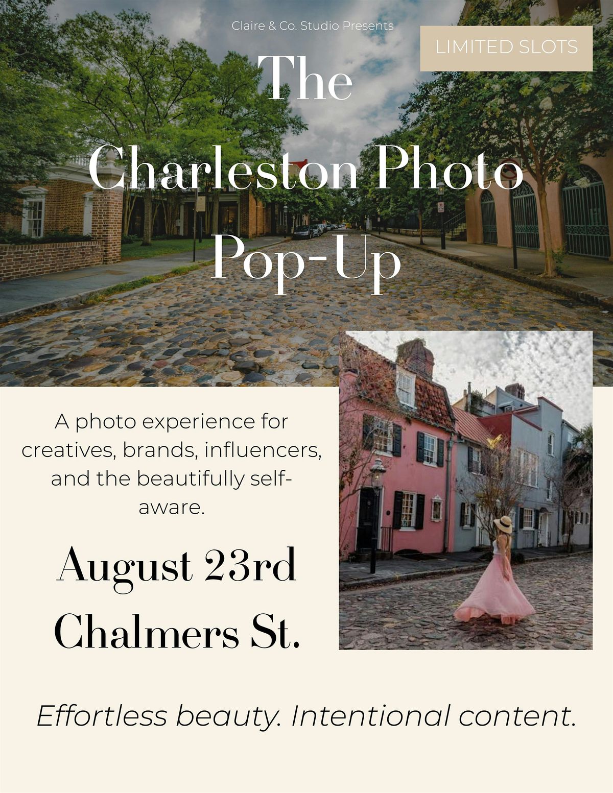 Charleston Mini Photo Sessions for Models, Creatives & Personal Brands, 23 August | Event in Charleston