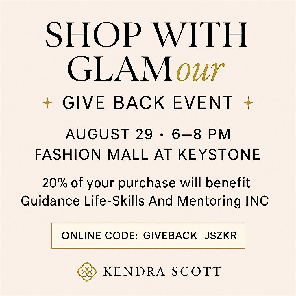 ✨ Sip, Shop, & Support GLAM –  at Kendra Scott ✨, 29 August | Event in Indianapolis | AllEvents