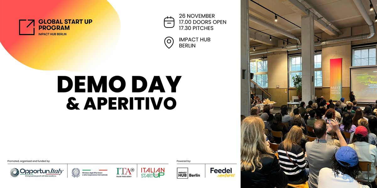 Global Start Up Program Demo Day: Italian Innovation Meets  Berlin Energy!, 26 November | Event in Berlin