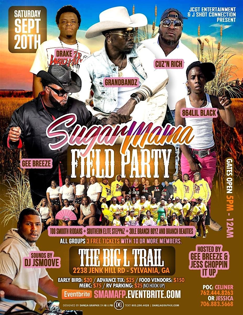Sugar Mama Field Party, 20 September | Event in Sylvania | AllEvents
