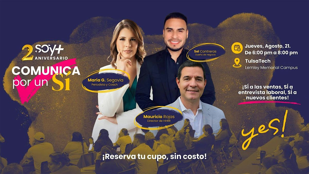2do Aniversario Soy Mas / COMUNICA POR UN SI, 21 August | Event in Tulsa | AllEvents