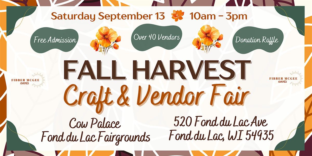 Fall Harvest Craft & Vendor Fair, 13 September | Event in Fond du Lac | AllEvents