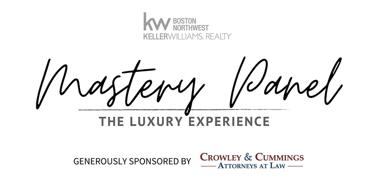 Mastery Panel:  The Luxury Experience, 18 June | Event in Waltham | AllEvents