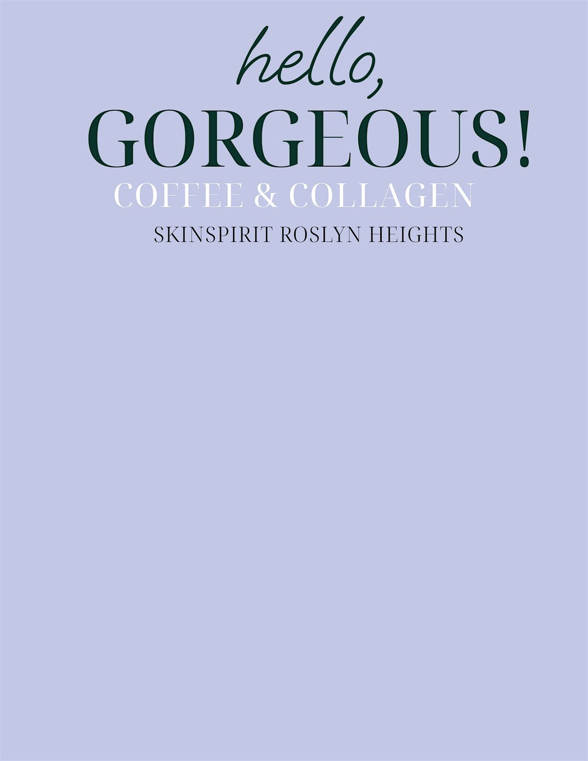 Coffee and Collagen - SkinSpirit Roslyn Heights | Event in Roslyn Heights | AllEvents