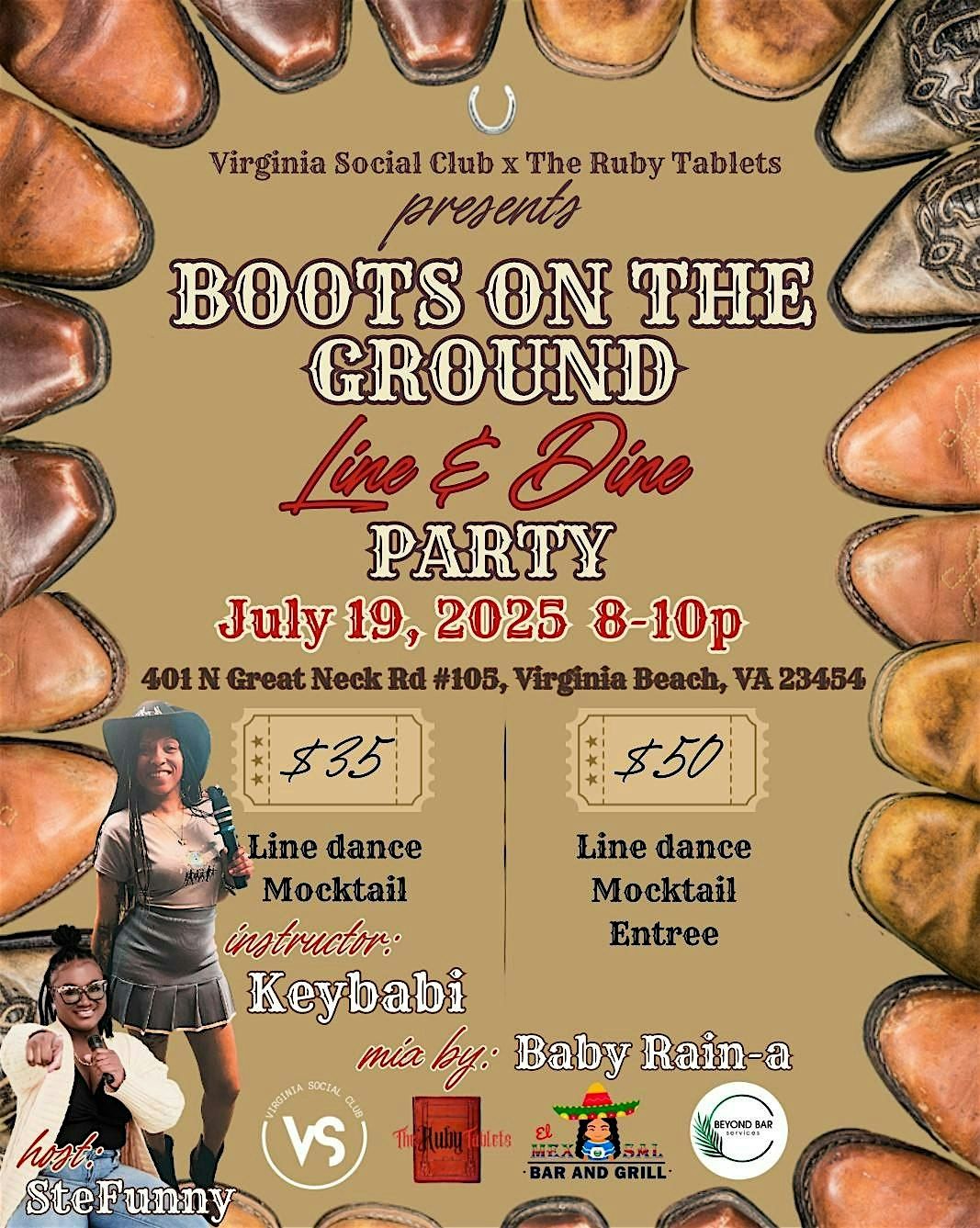 Boots On The Ground: Line & Dine, 19 July | Event in Virginia Beach | AllEvents