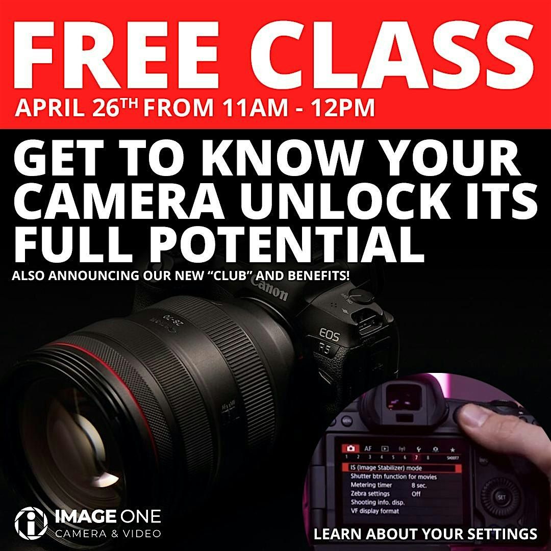 GET TO KNOW YOUR CAMERA UNLOCK ITS FULL POTENTIAL, Image One Camera and ...