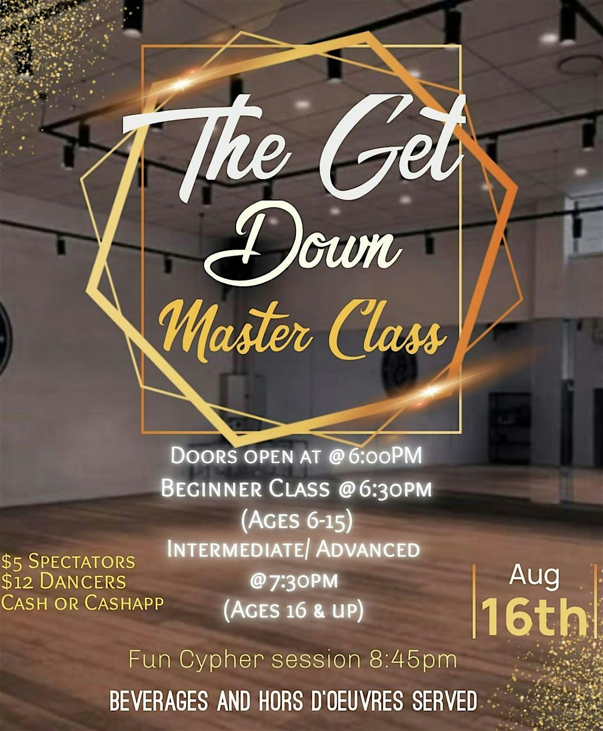 The Get Down Master Class, 16 August | Event in Youngstown | AllEvents