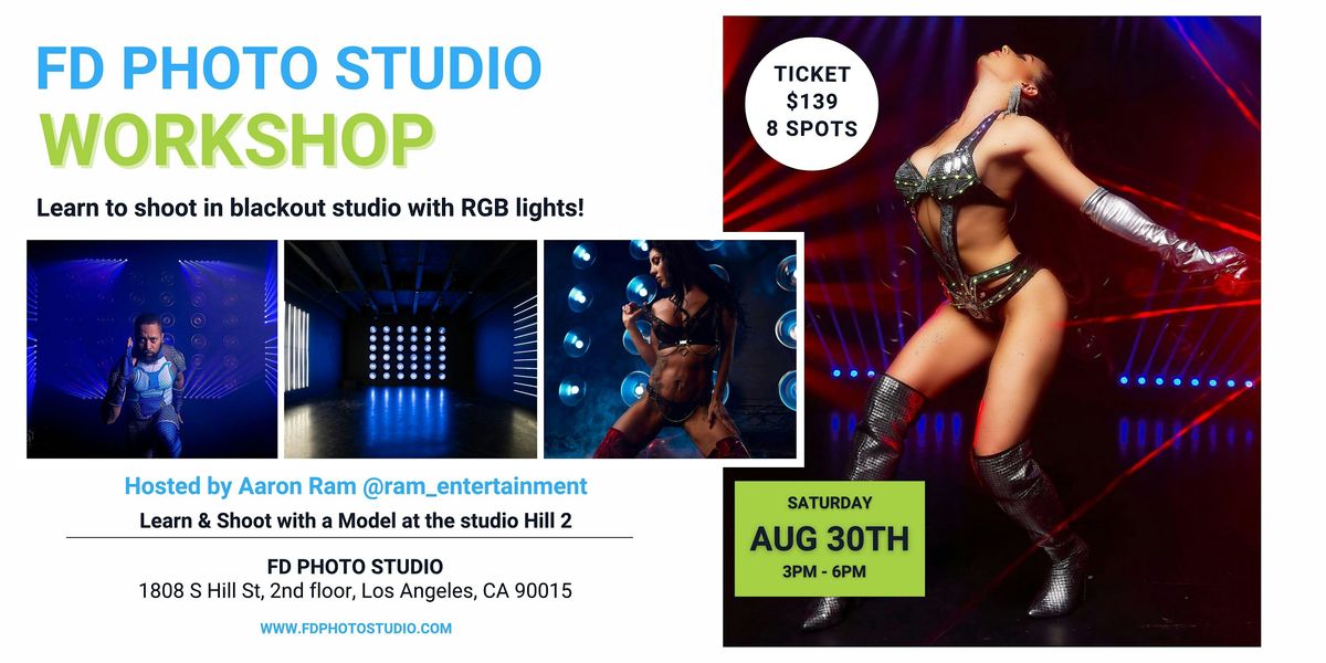 Blackout Studio & RGB lights - Photography Workshop w/ Aaron Ram, 30 August | Event in Los Angeles | AllEvents