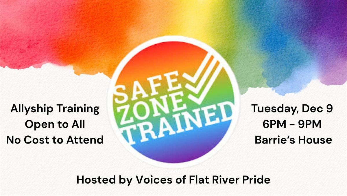 Safe Zone Allyship Training; Open to All, 9 December | Event in Greenville | AllEvents