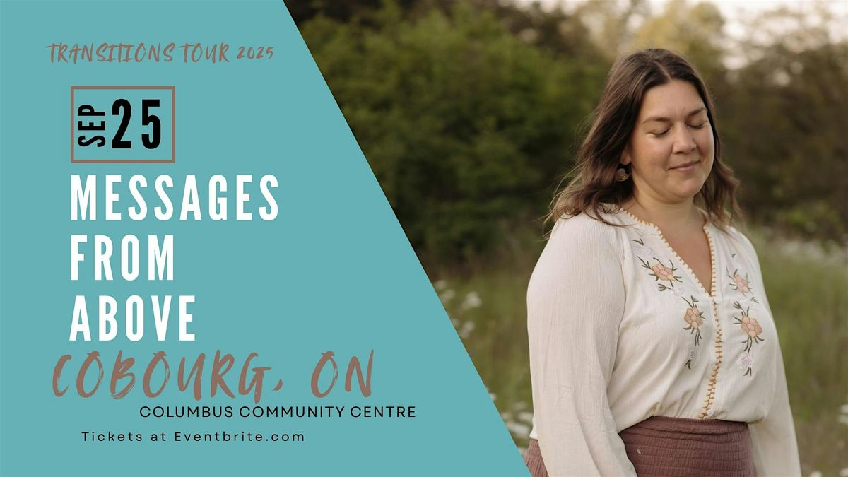 Transitions Tour:  Messages from Above with Psychic Jeni Juranics COBOURG, 25 September | Event in Cobourg