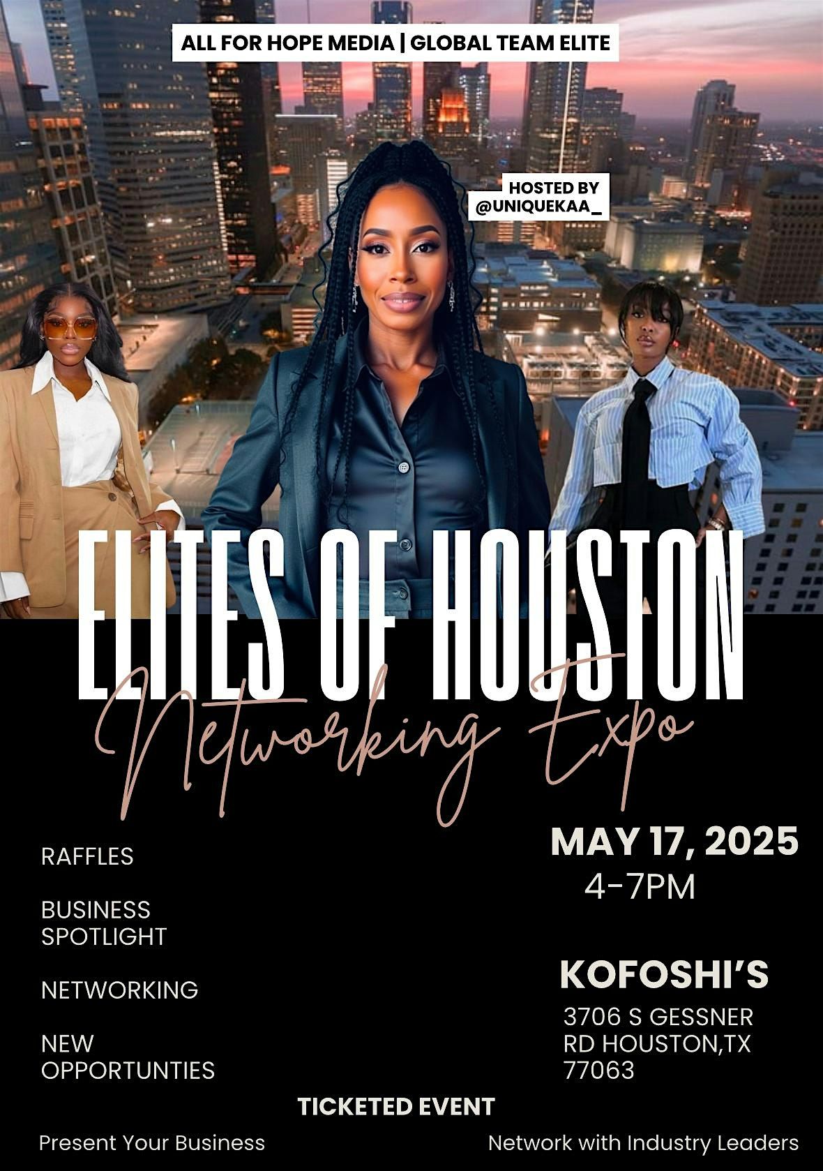 Elites of Houston Networking Expo, 17 May | Event in Houston | AllEvents