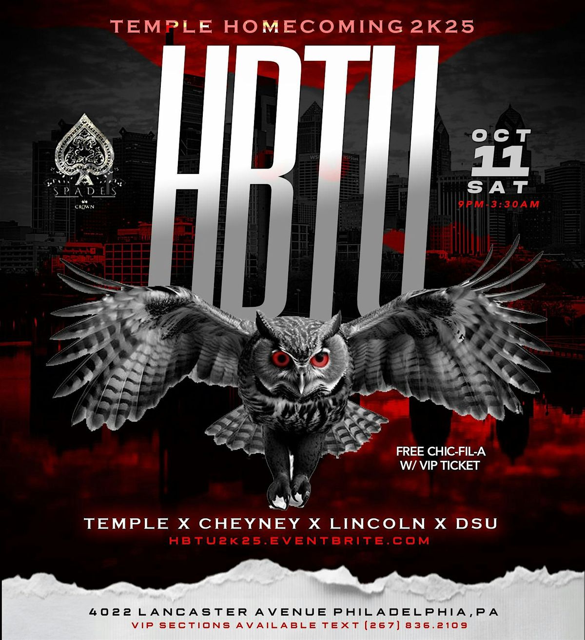 HBTU 2k25 • Temple Homecoming, 11 October | Event in Philadelphia | AllEvents