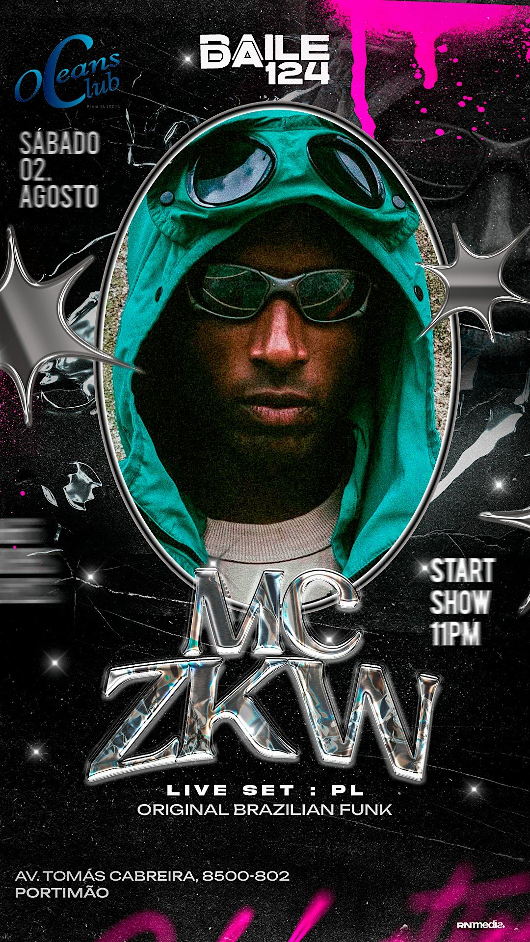 BAILE DA 124 INVITES MC ZKW, 2 August | Event in Portimão | AllEvents