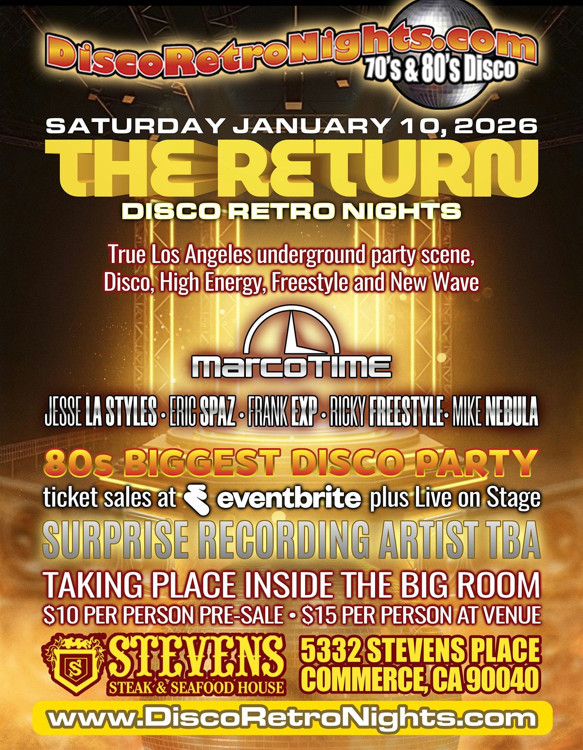 Disco Retro Nights, 10 January | Event in Commerce | AllEvents