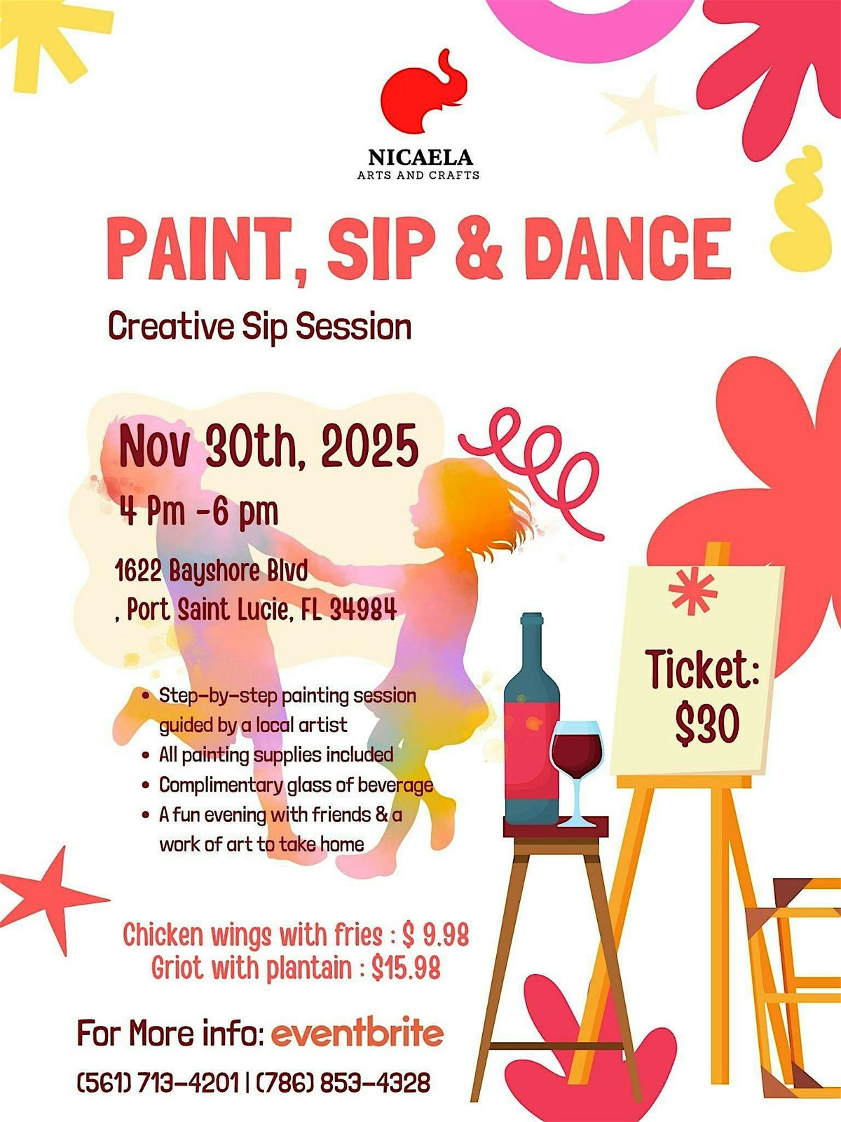 Paint & Sip - Port st Lucie FL, 30 November | Event in Port St. Lucie | AllEvents