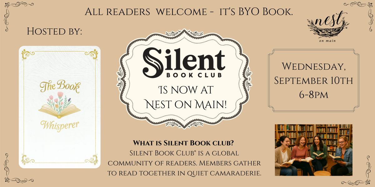 Silent Book Club at Nest on Main – Hosted by The Book Whisperer, 10 September | Event in Northport | AllEvents