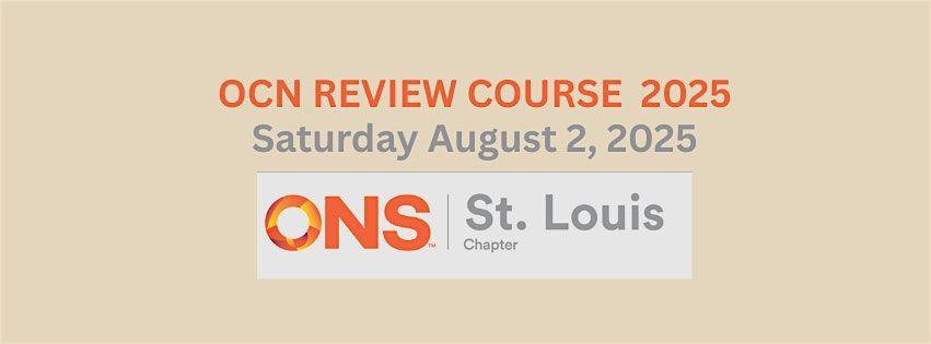 Greater STL OCN Review Course, 2 August | Event in St. Louis | AllEvents