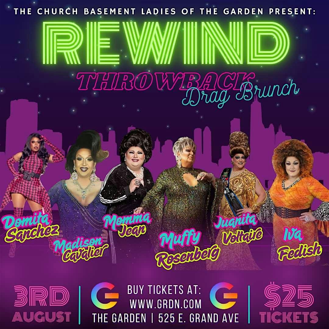 Rewind Throwback Drag Brunch, 3 August | Event in Des Moines | AllEvents