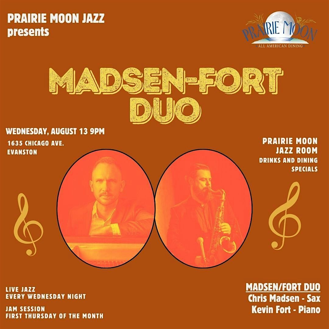 Madsen/Fort Duo at PRAIRIE MOON IN EVANSTON, 13 August | Event in Evanston | AllEvents
